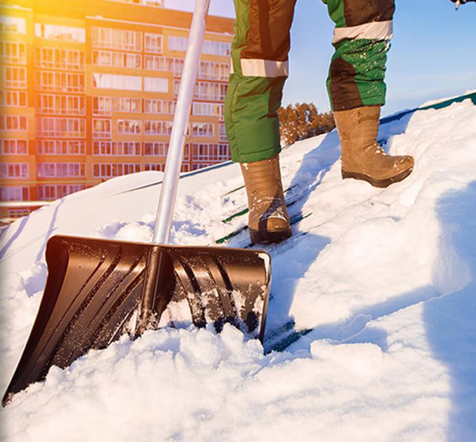 déneigement toit résidentiel